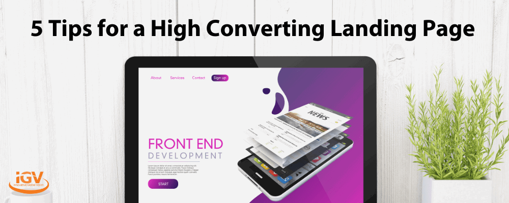 high converting landing page